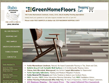 Tablet Screenshot of greenhomefloors.com
